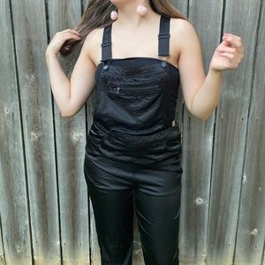 Black Fashionable Overalls.